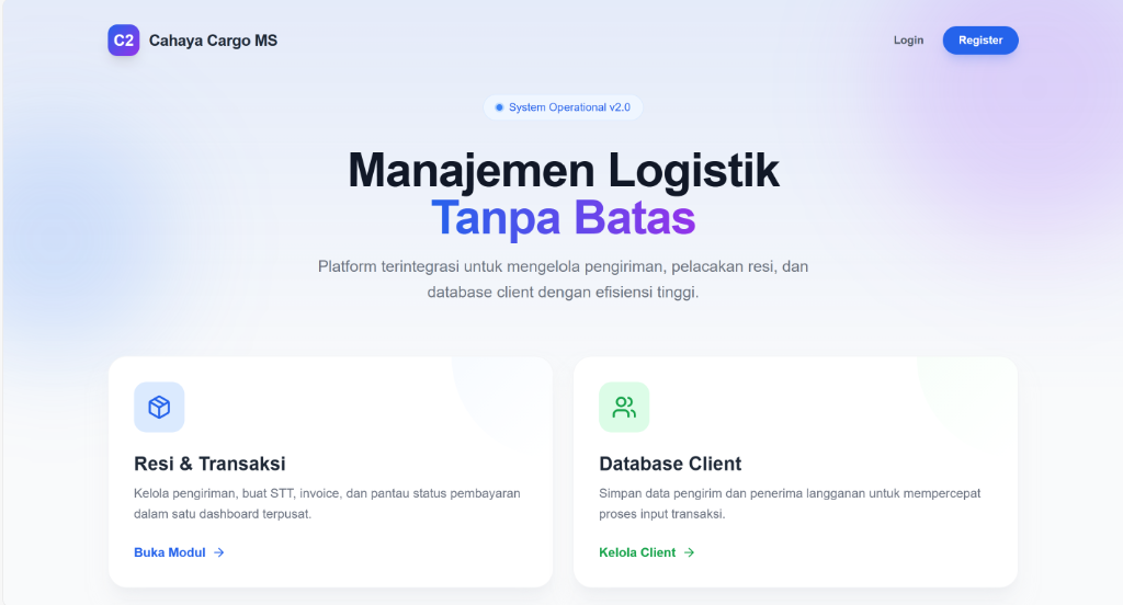 C2-MS - Sistema Manajemen Kargo